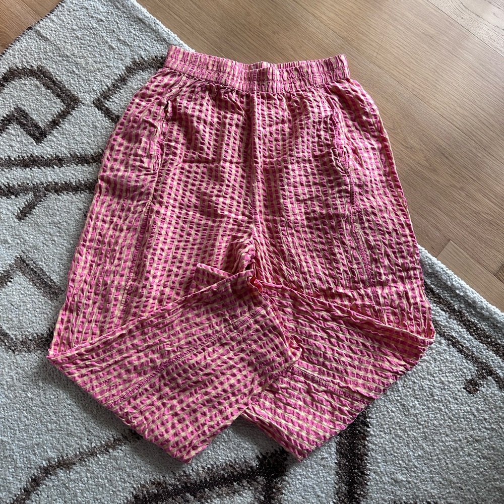 Free people gingham trousers